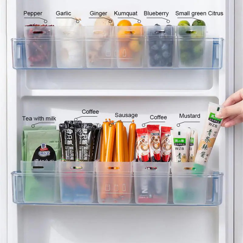 2Pc Refrigerator Organizer Bins