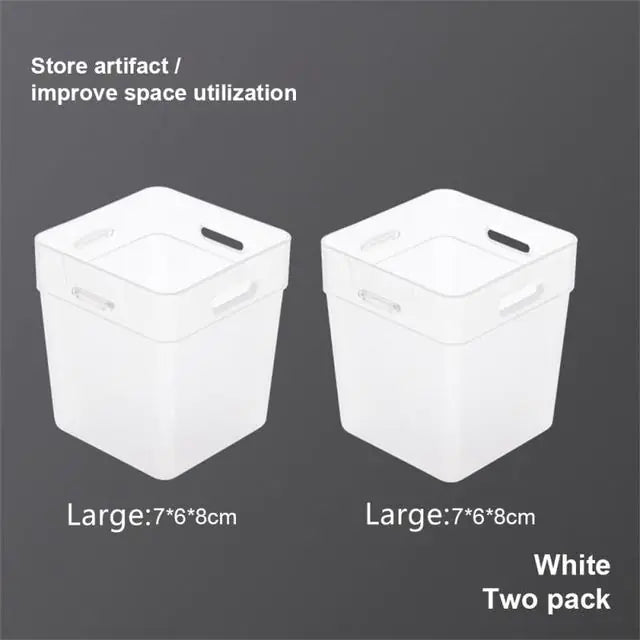 2Pc Refrigerator Organizer Bins