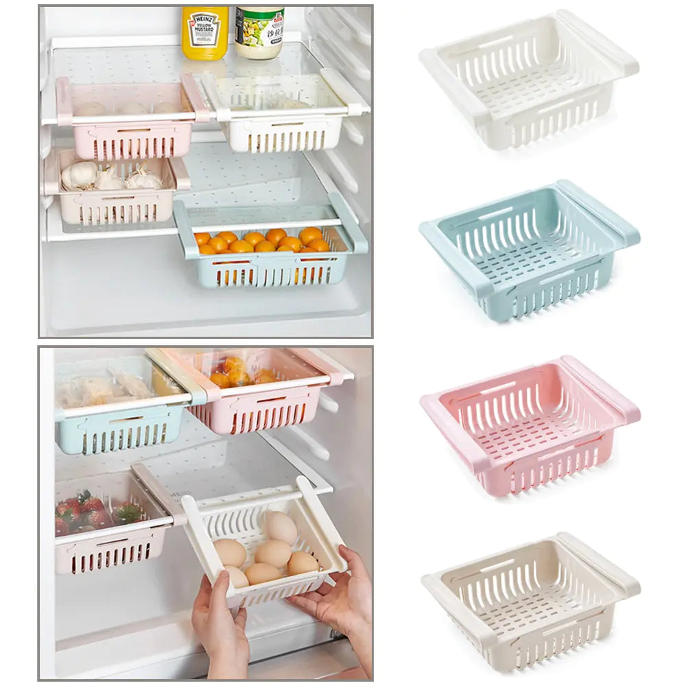 Organizador de estantes para refrigerador