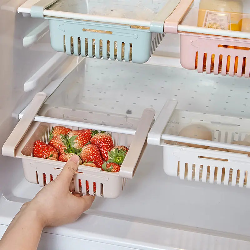 Organizador de estantes para refrigerador