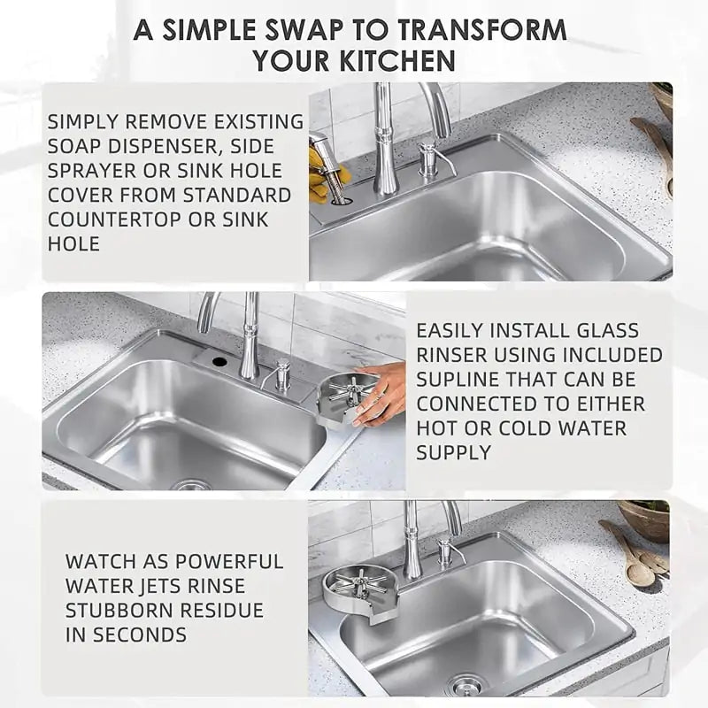 Kitchen Sink Cup Washer