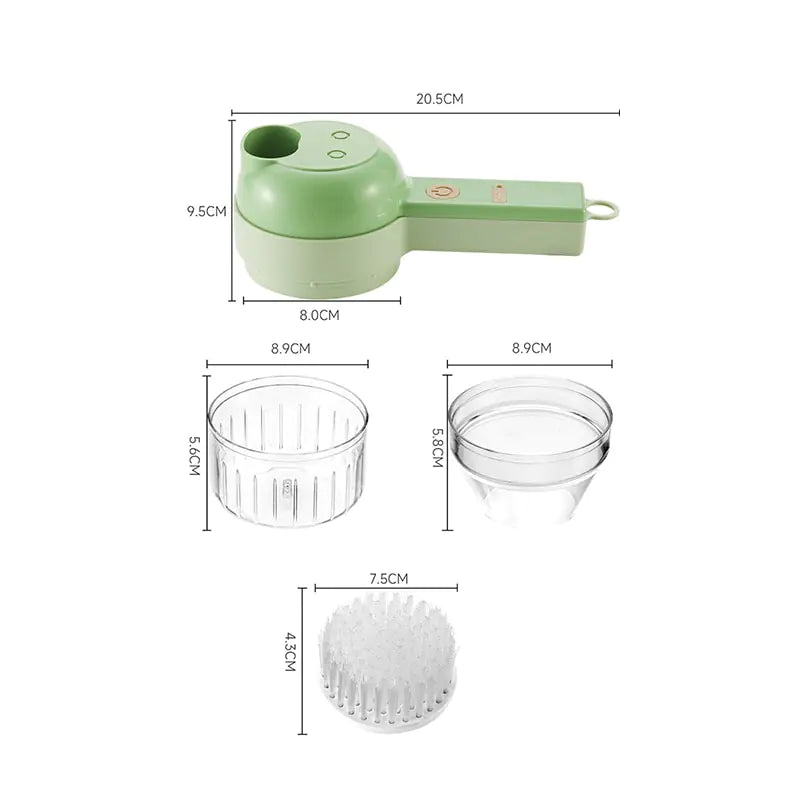 Cortadora de frutas y verduras eléctrica inalámbrica